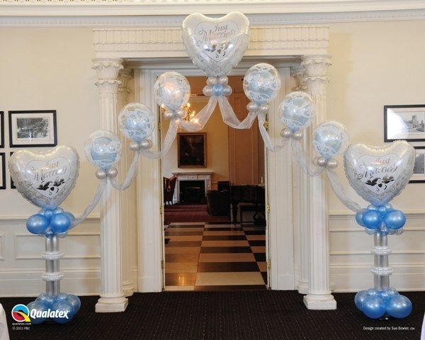 Just Married Custom Balloon Archway