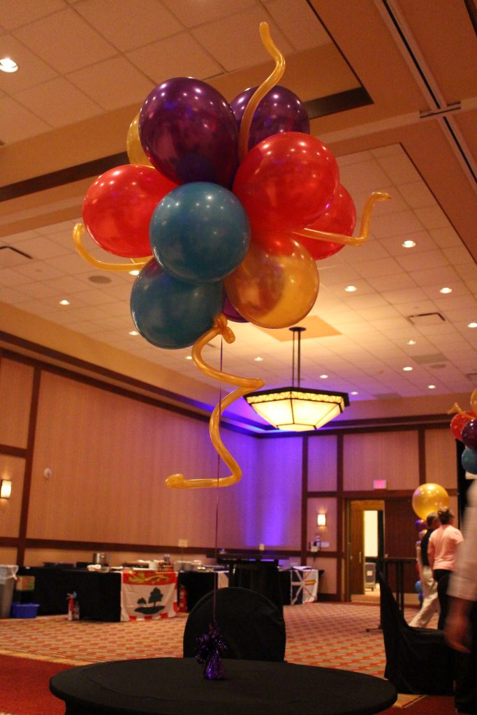 Balloon Topiary Centrepiece Canadian Culinary Federation Edmonton Event