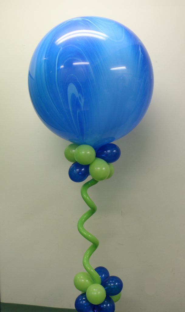 Blue Agate 36in Balloon Centrepiece