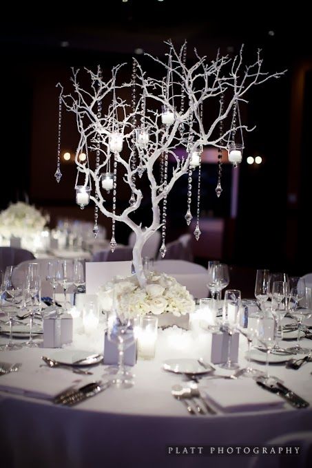 Crystal Trees Centrepiece With Lights