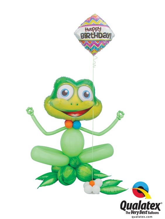 Friendly Birthday Frog Centrepiece Animal Theme Party Decor