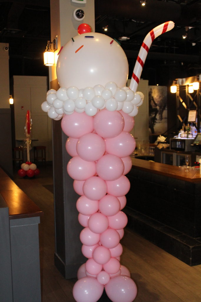 Ice Cream Milkshake Balloon Column