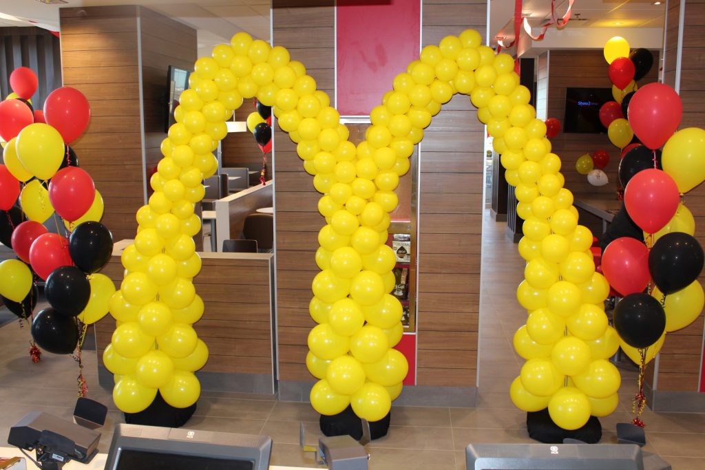 Mcdonalds Marchway In Yellow Balloons