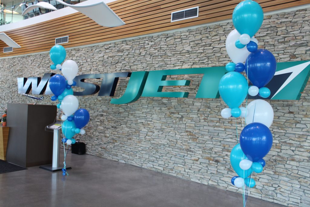 Super Size Bouquet 16in Balloons With Collars Westjet Event Calgary Airport
