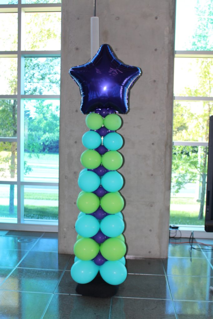 Tapered Column With Star Topper Smart Technology Company Event Calgary Jpg