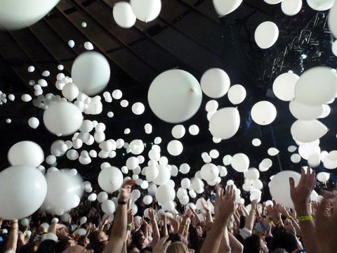 White Balloon Release