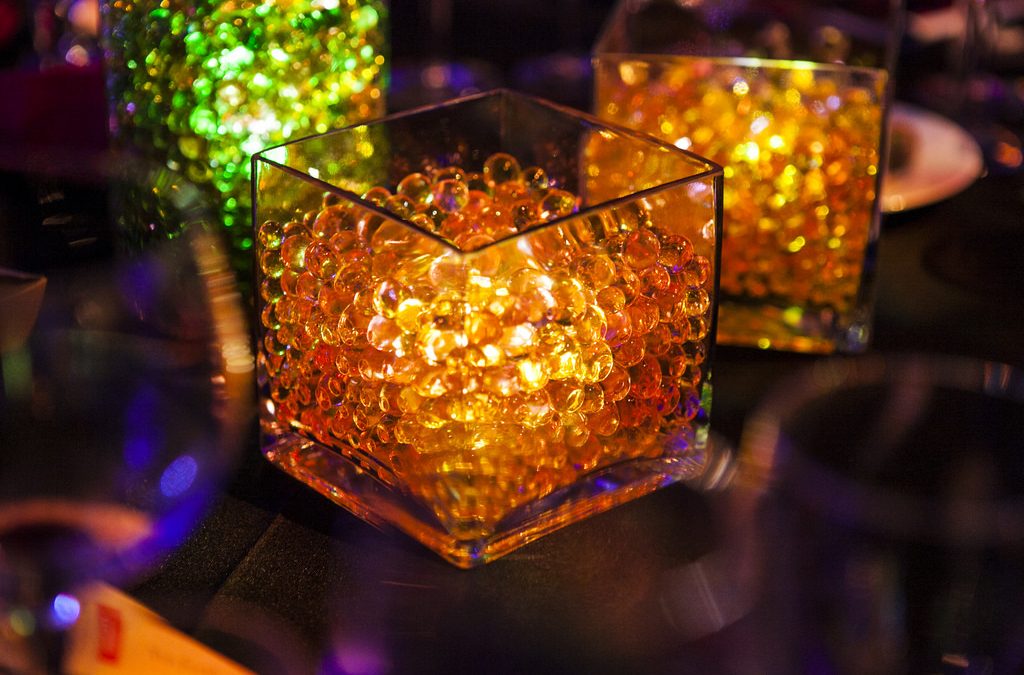 Aqua Gem Centrepieces